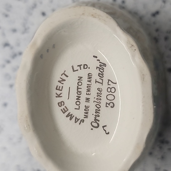 Empire China Crinoline Lady Creamer & Sugar England c. 1950 #3067 - Picture 5 of 8